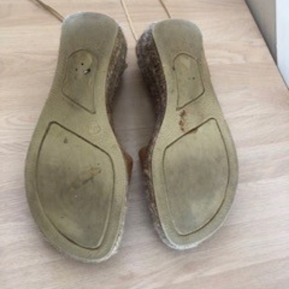 Eric Michael Leather Tie Up Espadrille Sandals - Picture 5 of 8